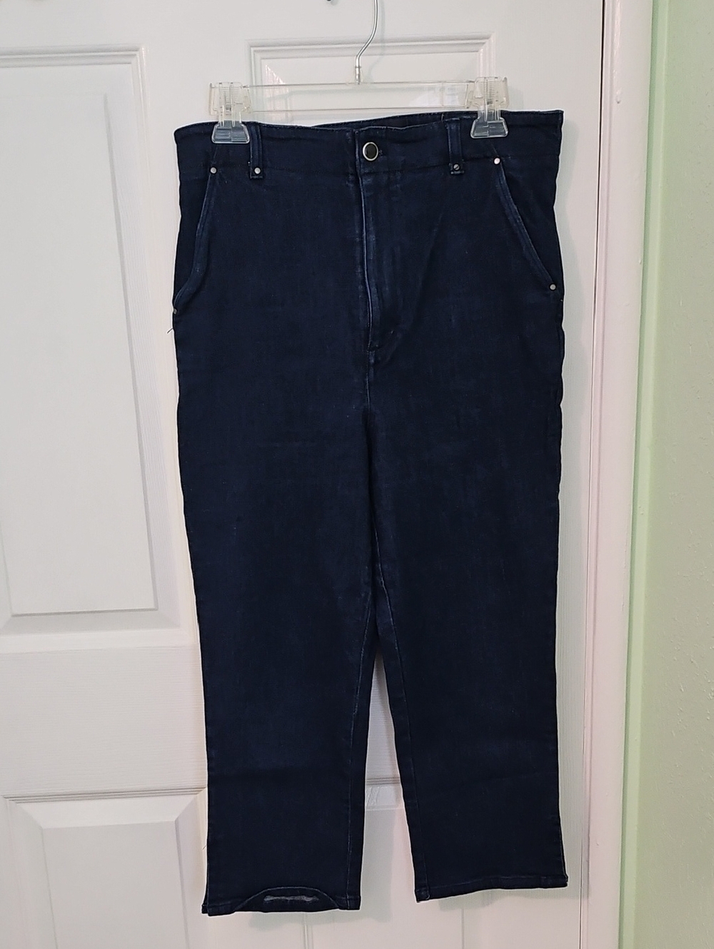 Maeve Anthropologie Denim Capri Pants Jeans Sz 31 High Rise